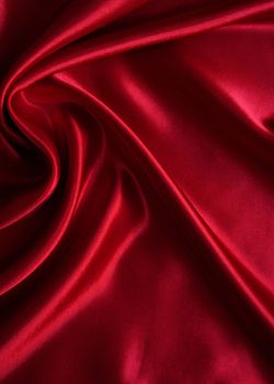 Smooth elegant red silk can use as background 