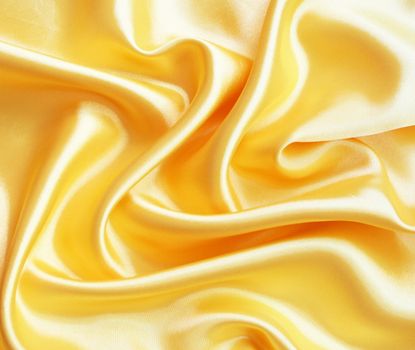 Smooth elegant golden silk can use as background 