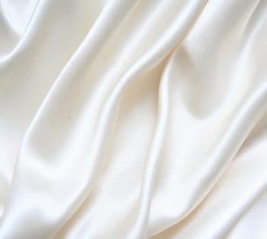 Smooth elegant white silk can use as background