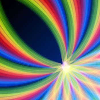 abstract background multicolored rainbow lines gradient curves