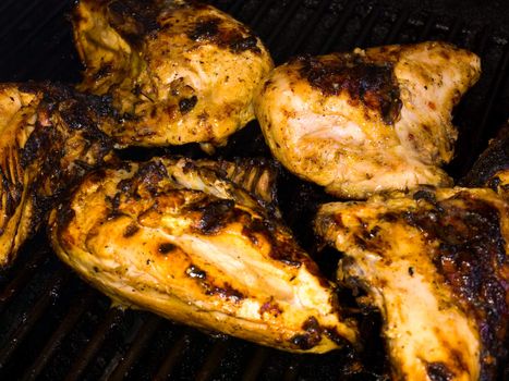 Fresh Grilled Chicken Breasts on the Barbecue