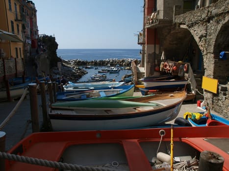 Riomaggiore - one of the cities of Cinque Terre in italy