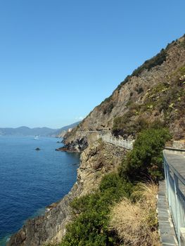 "Via dell amor" of Cinque Terre - Liguria Italy.Oone from most beautiful in Italy of for pedestrians paths for lovers ne from most beautiful in Italy of for pedestrians paths for lovers