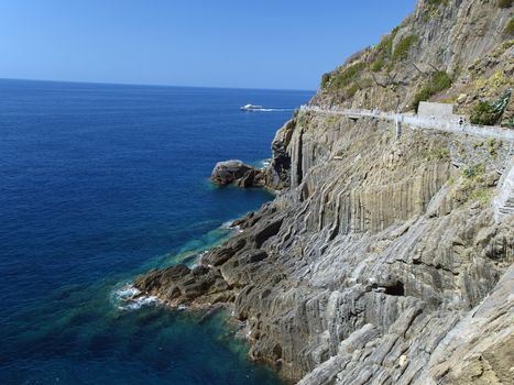 "Via dell amor" of Cinque Terre - Liguria Italy.Oone from most beautiful in Italy of for pedestrians paths for lovers ne from most beautiful in Italy of for pedestrians paths for lovers