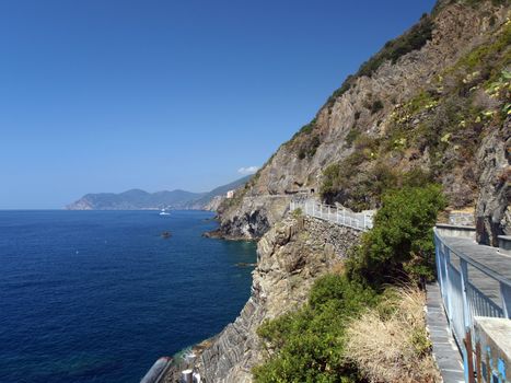 "Via dell amor" of Cinque Terre - Liguria Italy.Oone from most beautiful in Italy of for pedestrians paths for lovers ne from most beautiful in Italy of for pedestrians paths for lovers