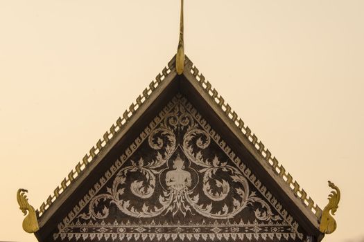 Roof gable in Thai style have  beautyfully.