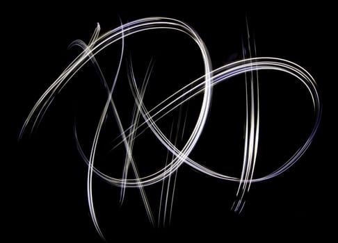 High quality lighting effect on black background