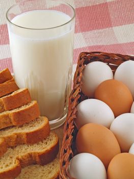 Milk, Eggs, and Bread The Breakfast Staples