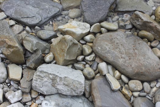 Stones on sea coast