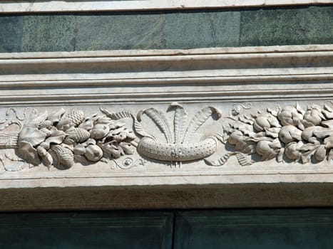 Detail from facade of Santa Maria Novella - Florence