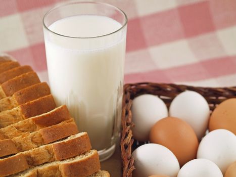 Milk, Eggs, and Bread The Breakfast Staples