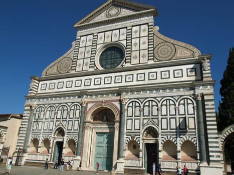 The facade of Santa Maria Novella - Florence