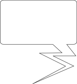 Thought or speech bubble. Could be used as a text space or in a comic strip