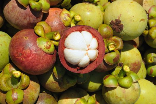 Mangosteen Fruit, Thai fruits.