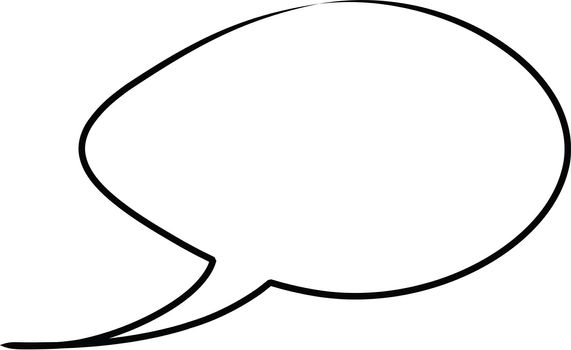 Thought or speech bubble. Could be used as a text space or in a comic strip