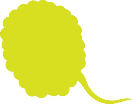 Thought or speech bubble. Could be used as a text space or in a comic strip