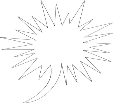 Thought or speech bubble. Could be used as a text space or in a comic strip