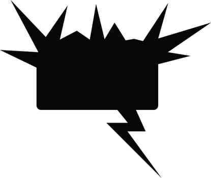 Thought or speech bubble. Could be used as a text space or in a comic strip