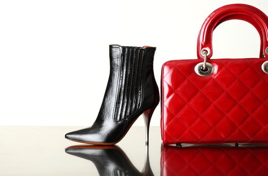 shoes and handbag, fashion photo