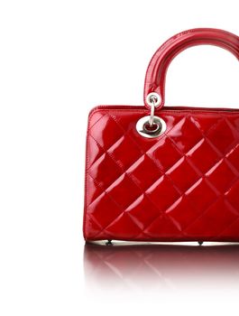 red ladies handbag, fashion photo