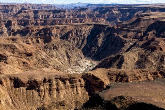 a detail of the east side the fish river canyon south namibia