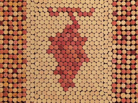 Used Wine Corks Grape Cluster Pattern for Background