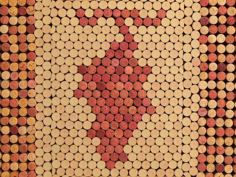 Used Wine Corks Grape Cluster Pattern for Background