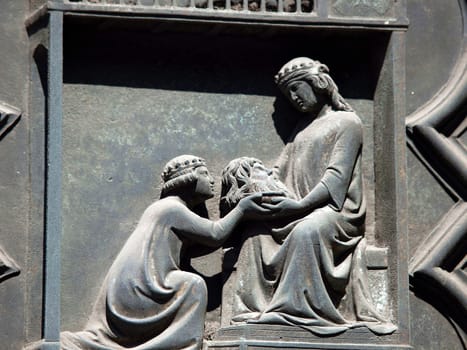 Florence Baptistery - South Portal by Andrea Pisano- 1336. Histories of St John the Baptist