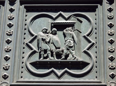 Florence Baptistery - South Portal by Andrea Pisano- 1336. Histories of St John the Baptist