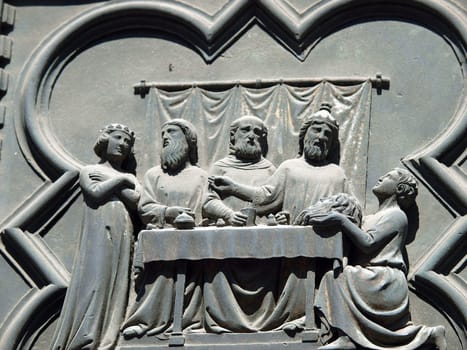 Florence Baptistery - South Portal by Andrea Pisano- 1336. Histories of St John the Baptist