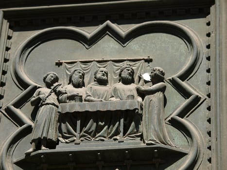 Florence Baptistery - South Portal by Andrea Pisano- 1336. Histories of St John the Baptist