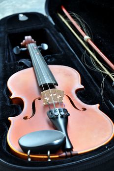 extremely old scratched violin
