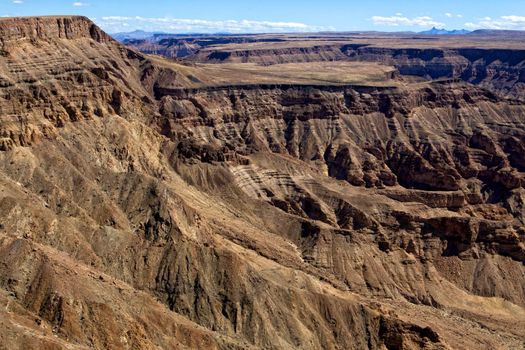 east view of the fish river canyon south namibia africa