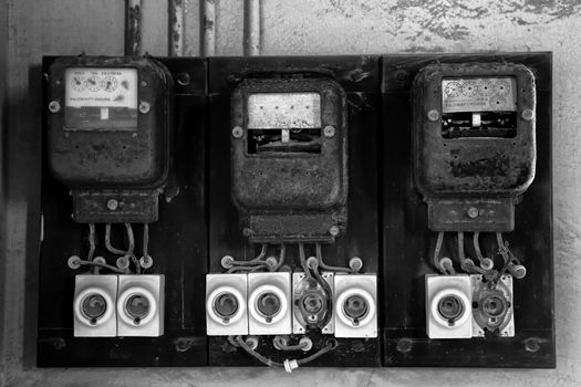 old electricity meter in kolmanskop namibia africa