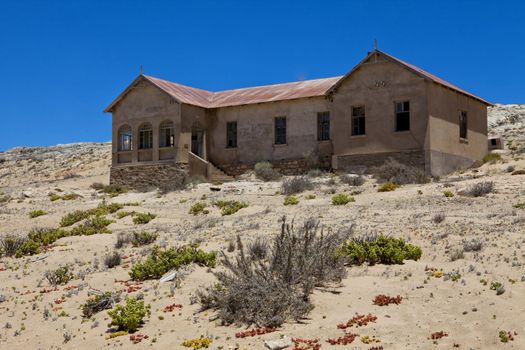 old house at kolmanskop ghost town namibia africa 