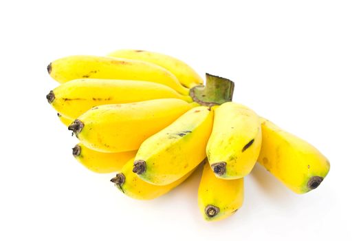 Banana on a white background