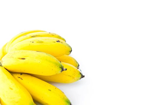 Banana on a white background