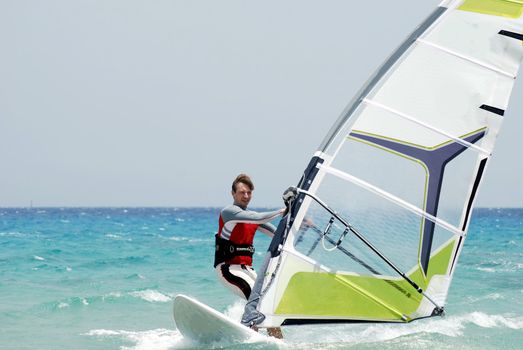 windsurfing  on the move 