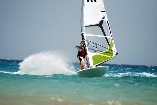 windsurfing  on the move 