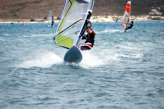 windsurfing  on the move 