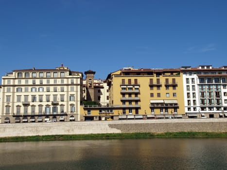 Florence - buildings along the Arno River