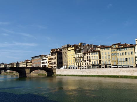 Florence - buildings along the Arno River
