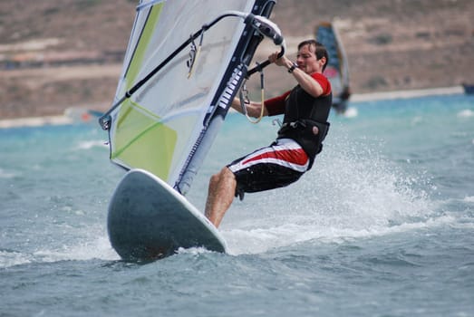 windsurfing  on the move 