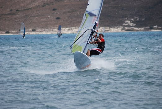 windsurfing  on the move 