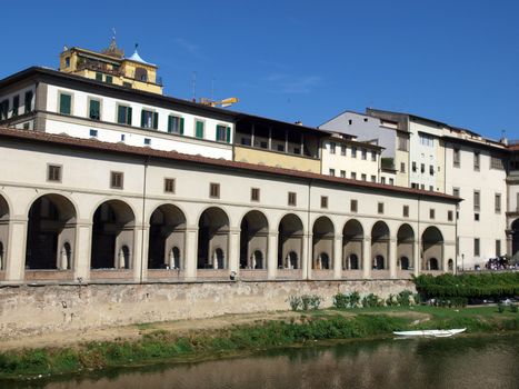 Florence, Uffizzi - The corridor along the riverside