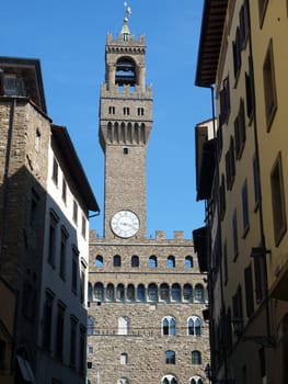 Florence - view of Palazzo Vecchio, tuscany, Italy