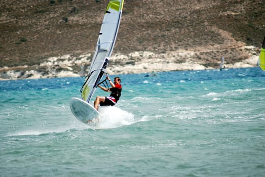 windsurfing  on the move 