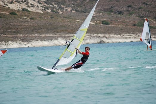 windsurfing  on the move 