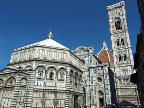 View of the Baptistery, Campanile and Duomo - Florence