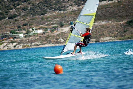 windsurfing  on the move 